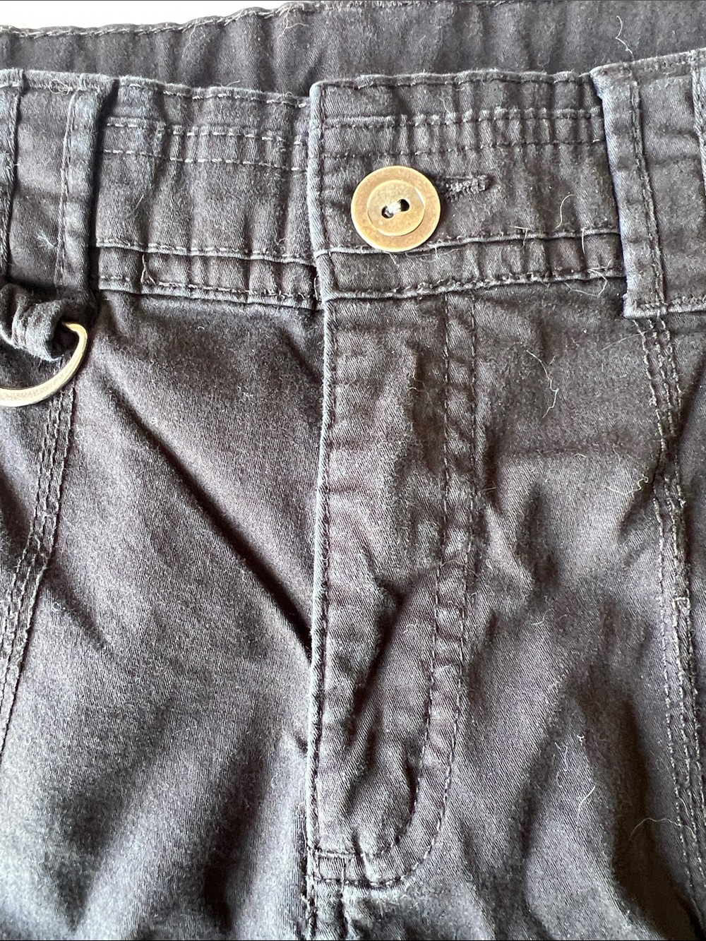 Style & Co. Black Cargo Shorts with D-Ring Accent - Picture 4 of 9